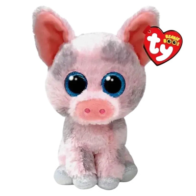 Мягкая игрушка Beanie Boos Розовый поросенок Hambone 15 см Ty Inc 37318